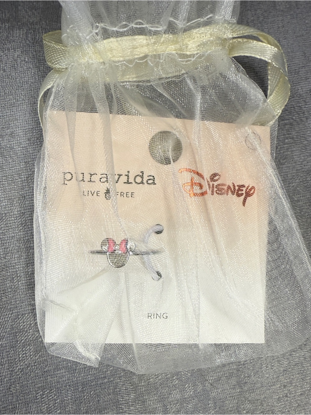 Pura Vida Disney Delicate Minnie Mouse Ring, Size 7 - Picture 13 of 16